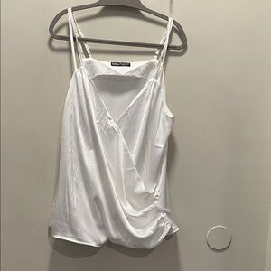 Satin Camisole in White size large